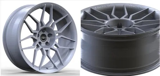 Ruote forgiate di lusso monoblocco con raggi in bronzo dal design personalizzato in 1 pezzo per cerchi in lega di alluminio per auto di lusso